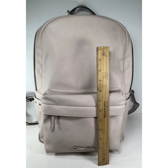 Calvin Klein Light Beige Faux Leather Backpack - Picture 11 of 15